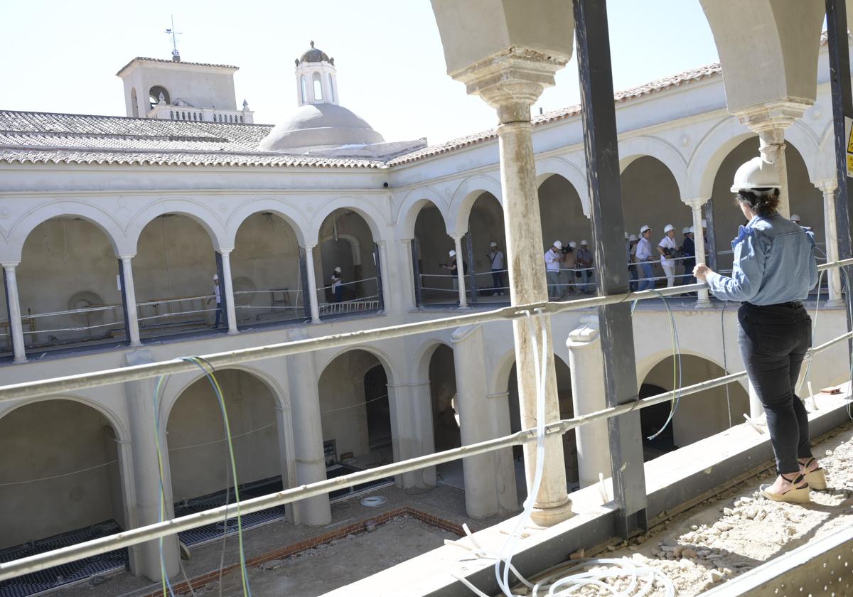 Obras de rehabilitación del antiguo convento de San Agustín.