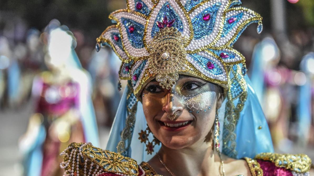 Su traje del año pasado, inspirado en la India.