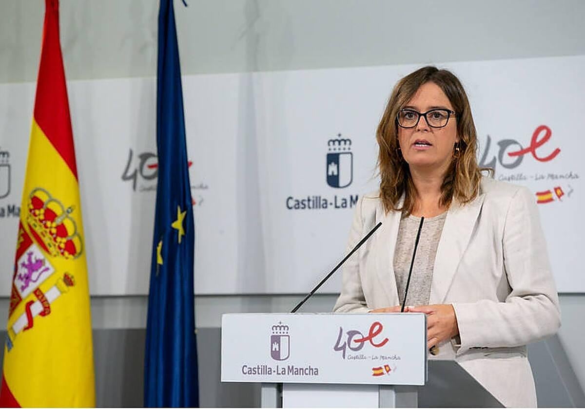 Esther Padilla durante su comparecencia