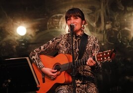 La cantante manchega Rozalén actuó ayer en 'Canciones en su tinta'