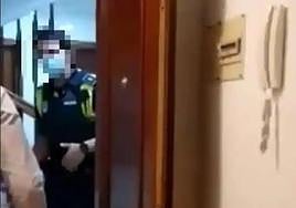 Momento del vídeo que se presentará en le juicio como prueba.