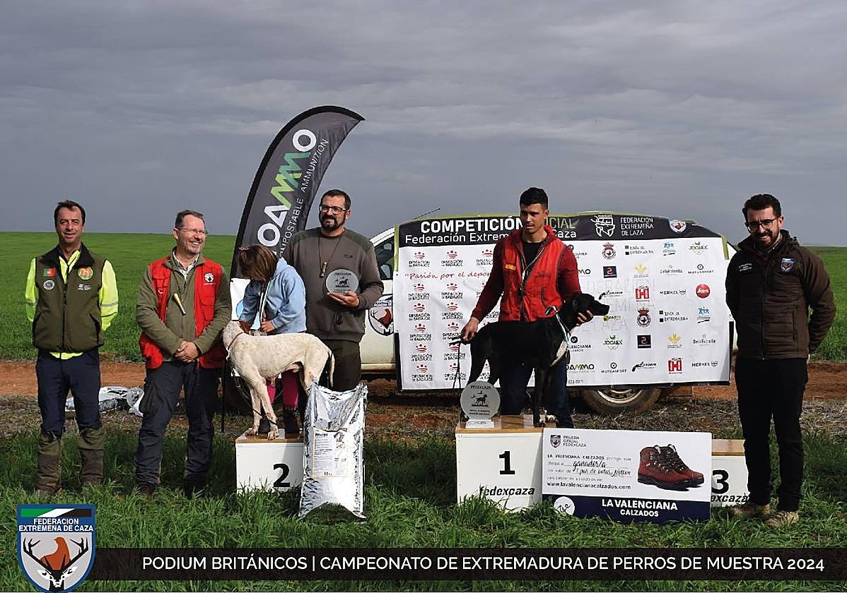 Podium en la modalidad de británicos