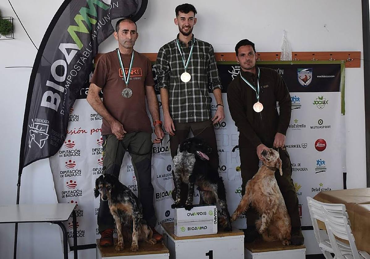 Podium final del Campeonato de Becadas de Extremadura 2024