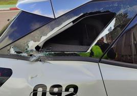 Imágenes de los destrozos que han causado las protestas agrarias en Mérida