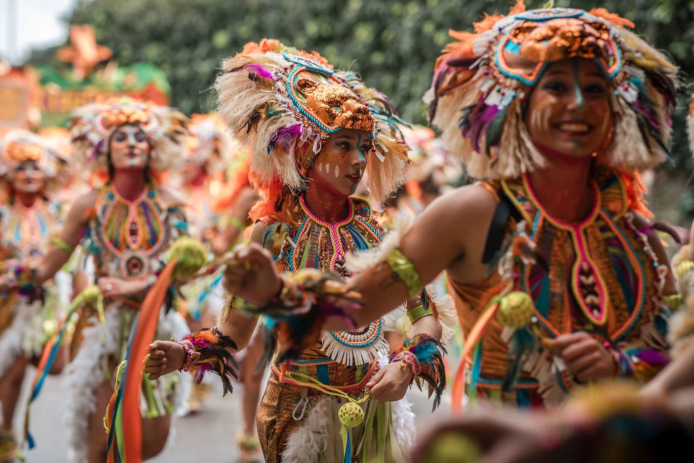 Lo mejor del desfile de comparsas del Carnaval de Mérida, en imágenes