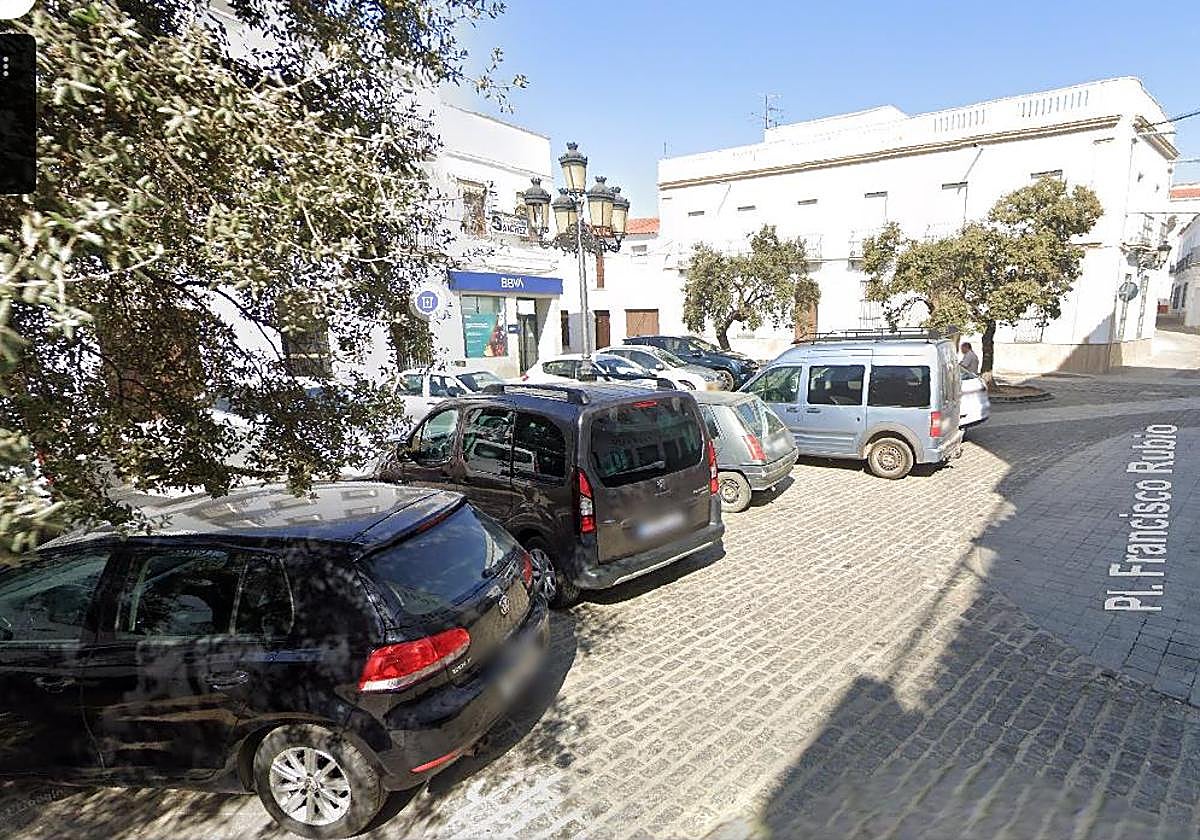 La plaza Francisco Rubio Llorente en Berlanga.