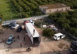 Imagen de la operación 'Viñas' contra el narcotráfico, llevada a cabo por la Policía Nacional en Extremadura y otras regiones.