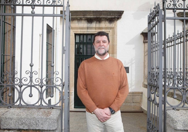 El presidente de Montesol, Joaquín Valhondo, antes de intervenir en el pleno.