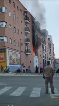 Incendio en una vivienda en Almendralejo