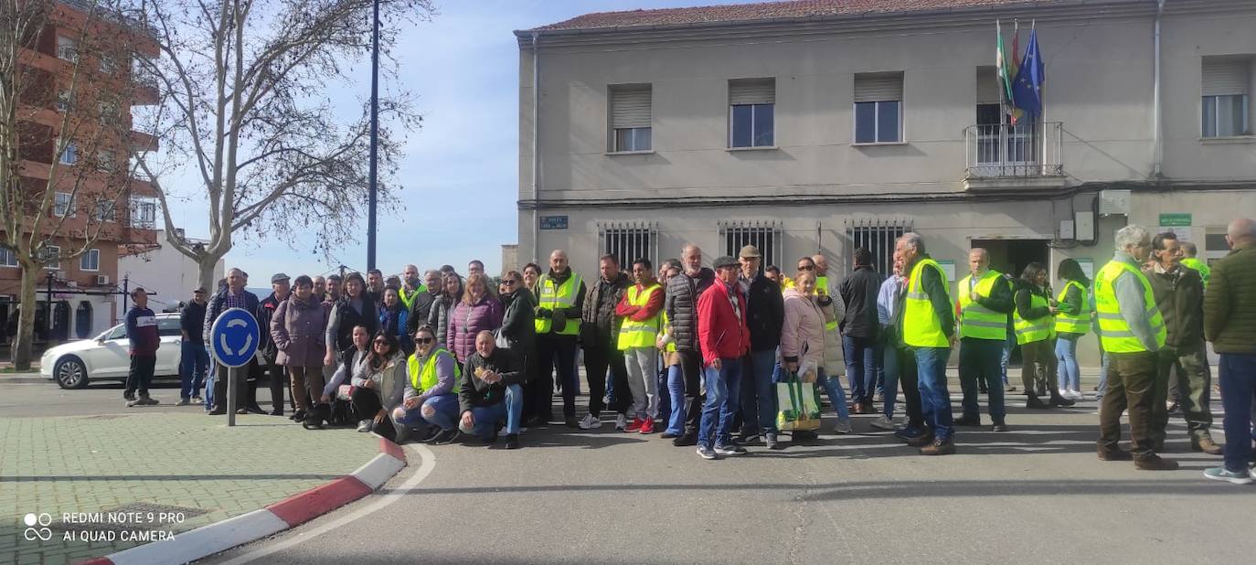 Concentración en Coria.