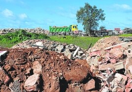 Obras en el solar del antiguo matadero.