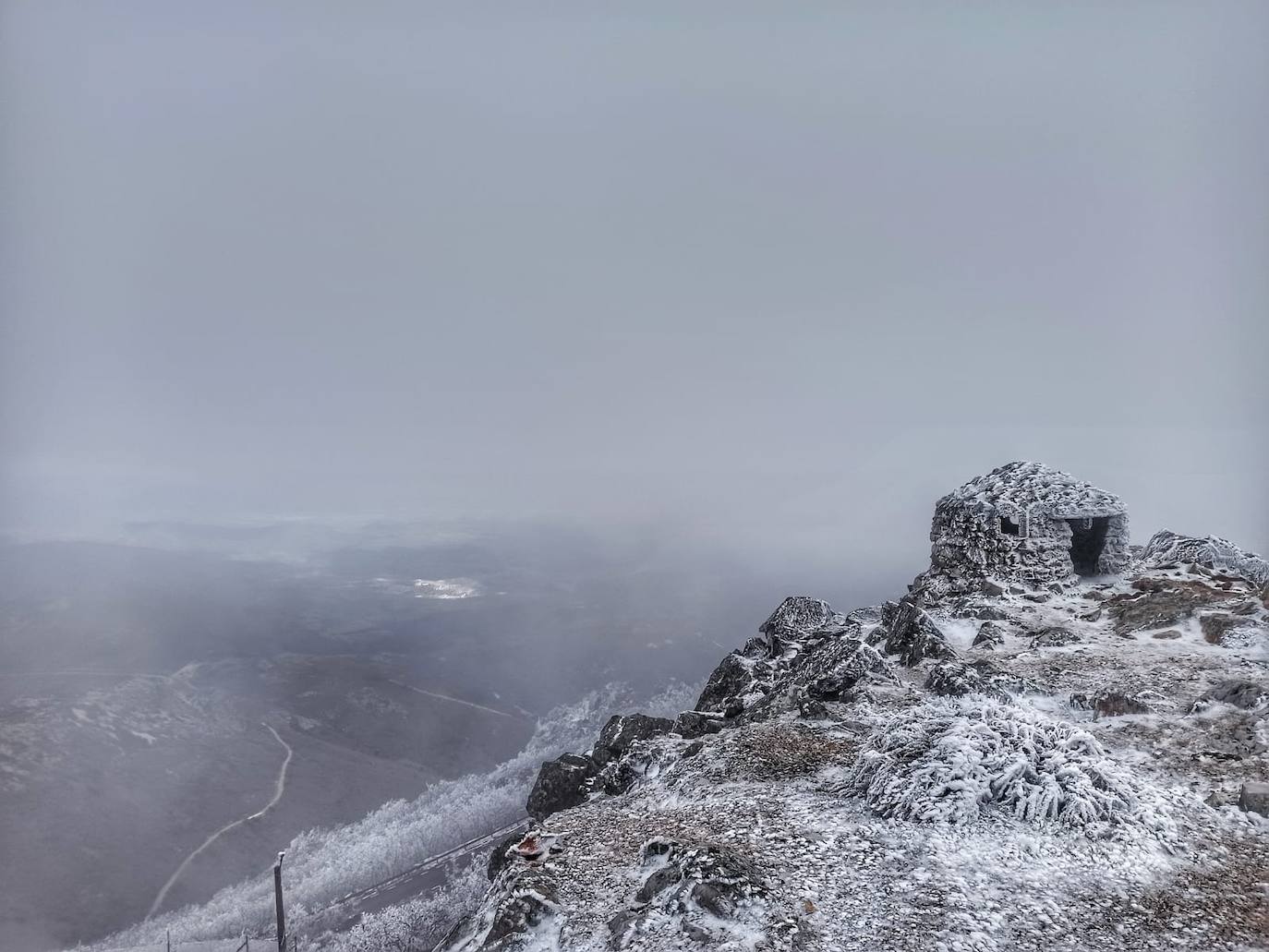 Estampas invernales en el Pico Villuercas