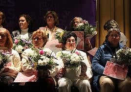 Algunas de las homenajeadas este 8 de marzo en Monesterio