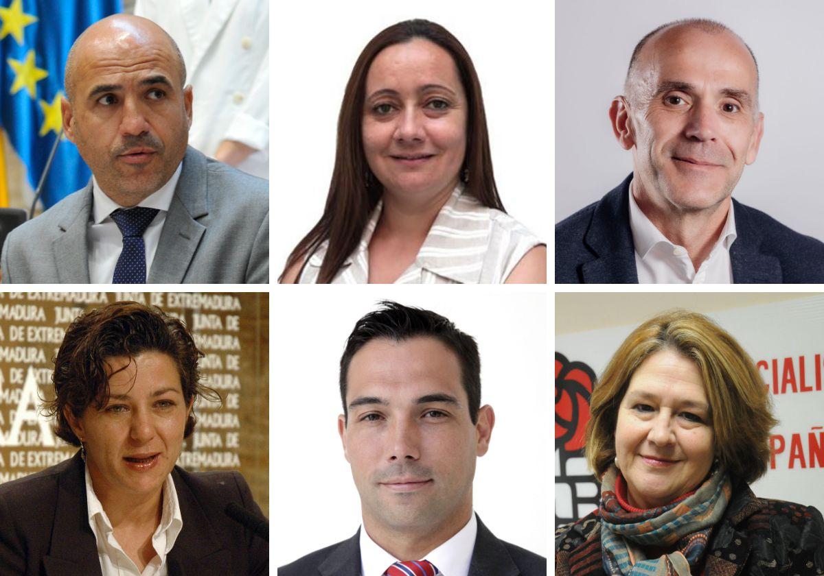 Arriba de izquierda a derecha: Juan Ramón Ferreira, Virginia Borrallo, y Manuel Mejías. Abajo de izquierda a derecha: Eva María Pérez, Manuel Borrego y Estrella Gordillo.