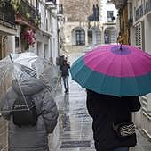 La borrasca Monica deja este sábado granizo, más de 20 litros y rachas de más de 70 kilómetros en Extremadura