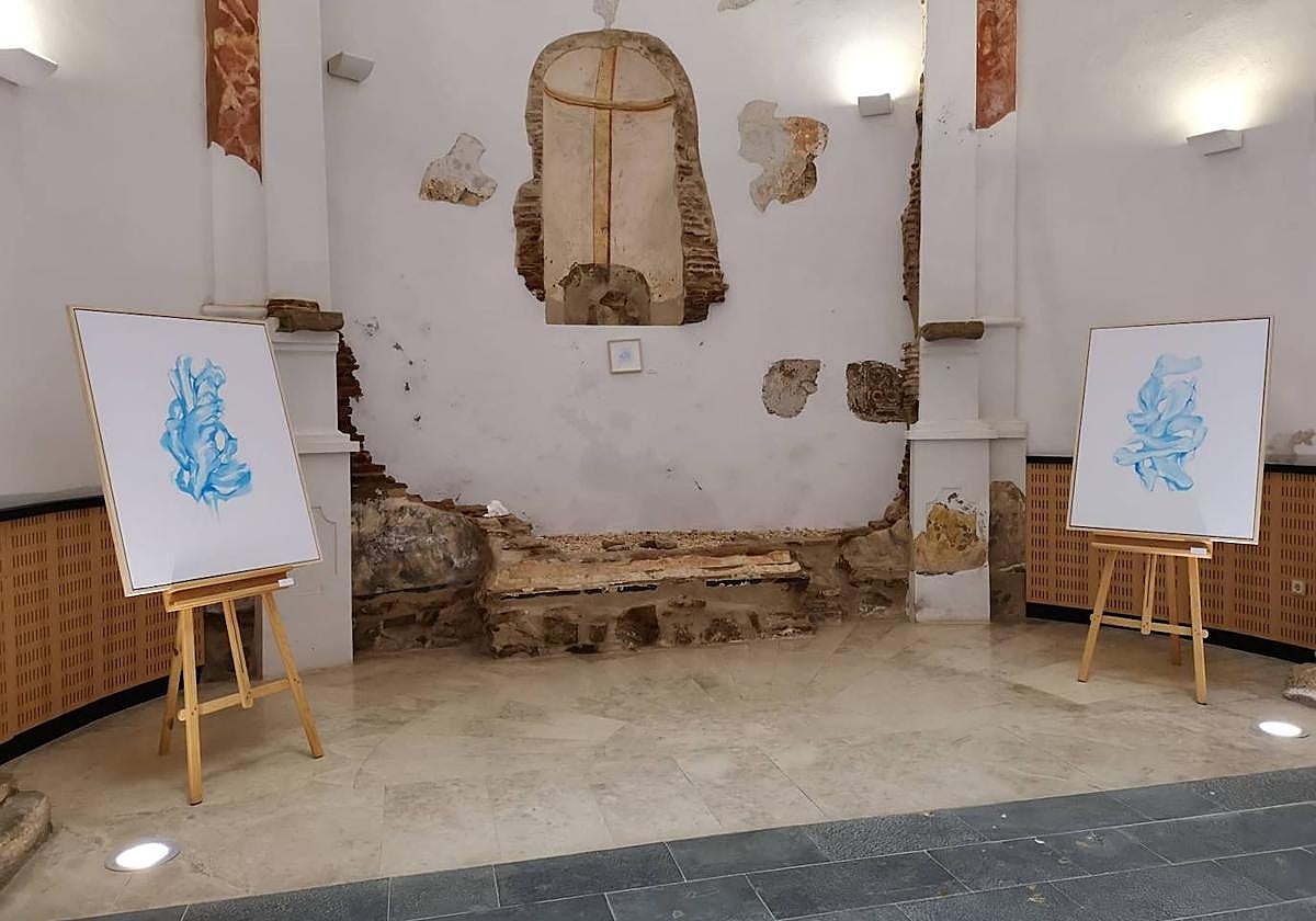 Dos de las obras expuestas.