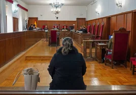 La abogada durante el juicio que se celebró en la Audiencia de Badajoz.