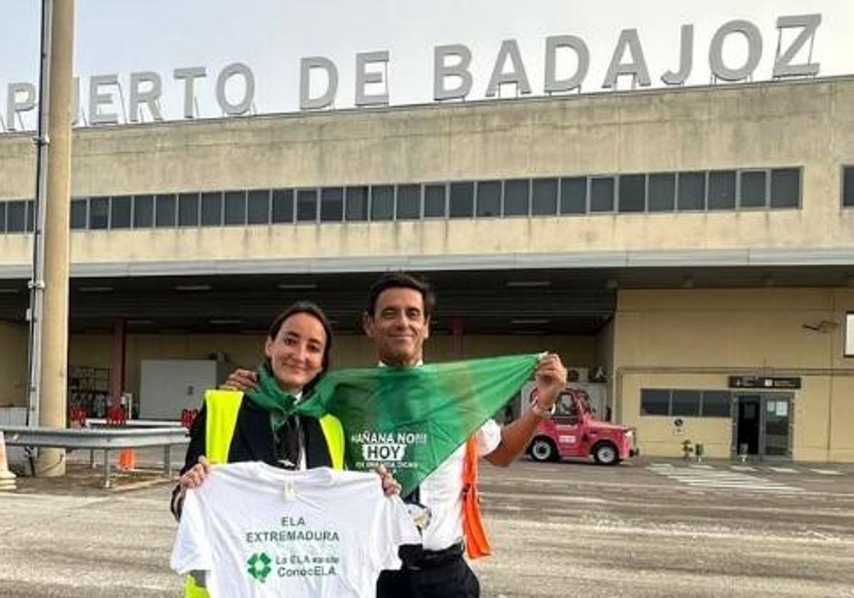 Captura de la historia de Lucía Pombo apoyando a ELA Extremadura.