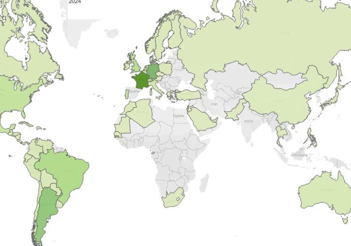 Estos son los países en los que viven extremeños