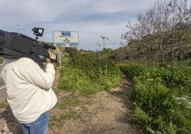 La zona donde han hallado un cuerpo sin vida en Cáceres, en imágenes