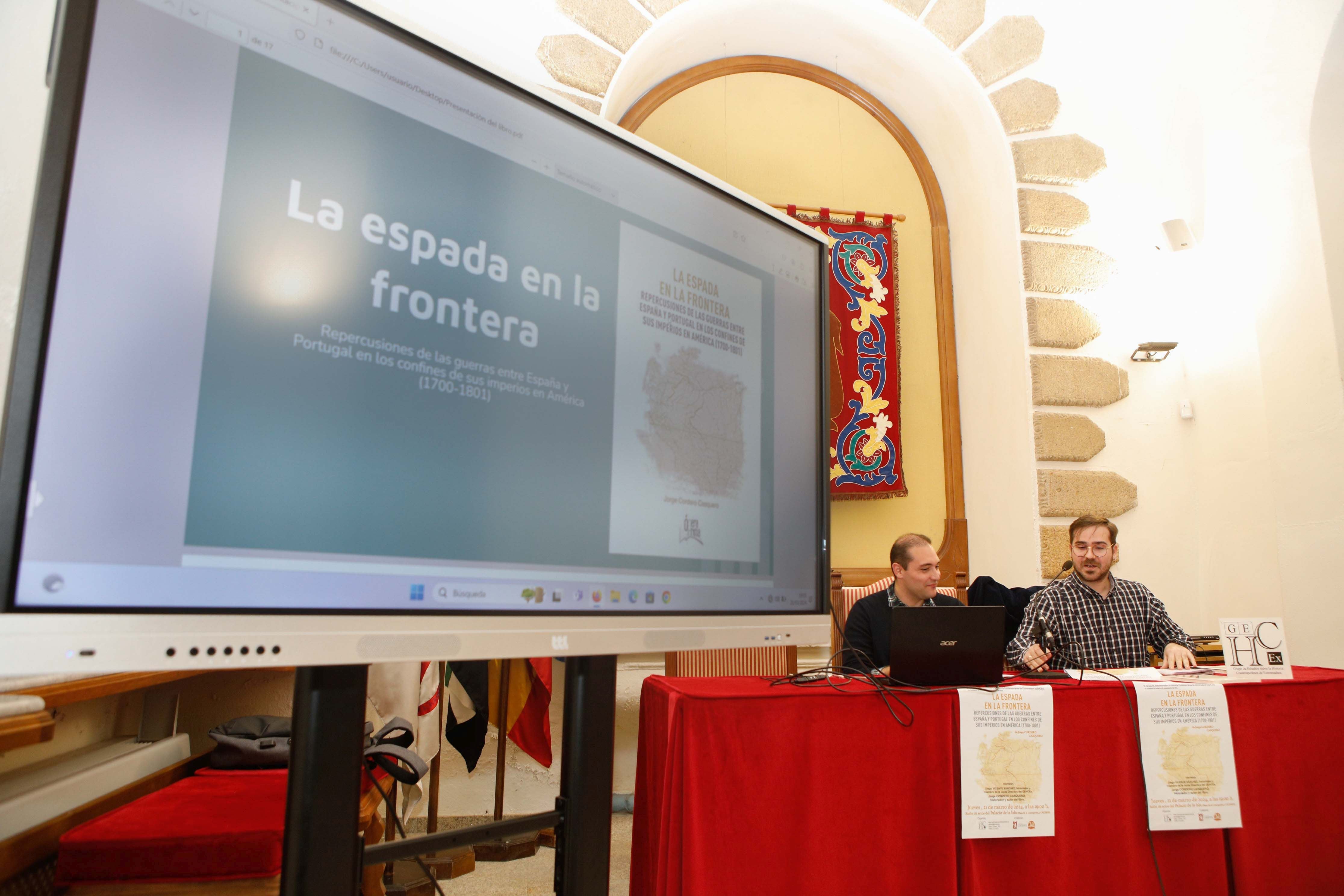 Presentación del libro 'La espada y la frontera' de Jorge Cordero. 