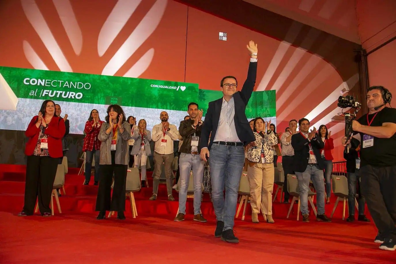 Miguel Ángel Gallardo, secretario regional del PSOE de Extremadura