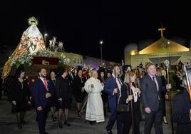 La Virgen Dulce Nombre de María recorrió las calles del Cerro de Reyes