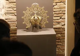 Imagen de la corona de la Virgen del Puerto, expuesta hasta ahora en el Museo Catedralicio.