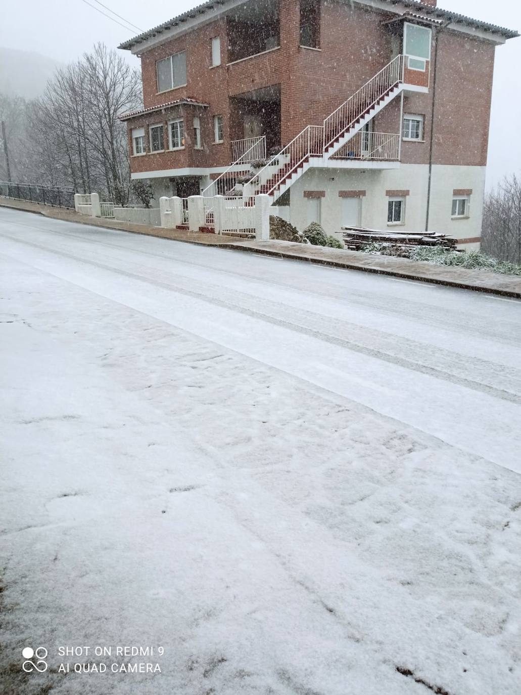 Así esta La Garganta tras la nevada