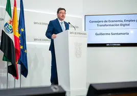 Guillermo Santamaría, consejero de Economía y Empleo de la Junta de Extremadura.