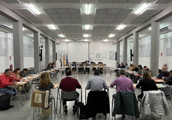 Imagen de archivo de una reunión de la Mesa General de Negociación.