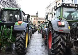 Tractorada en el centro de Plasencia.