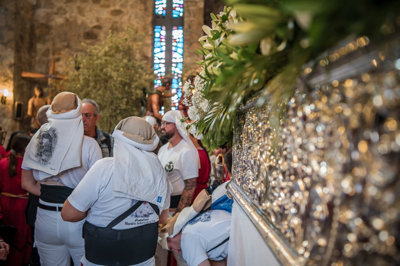 Cofradía de la Paz, en su procesión por Mérida. 