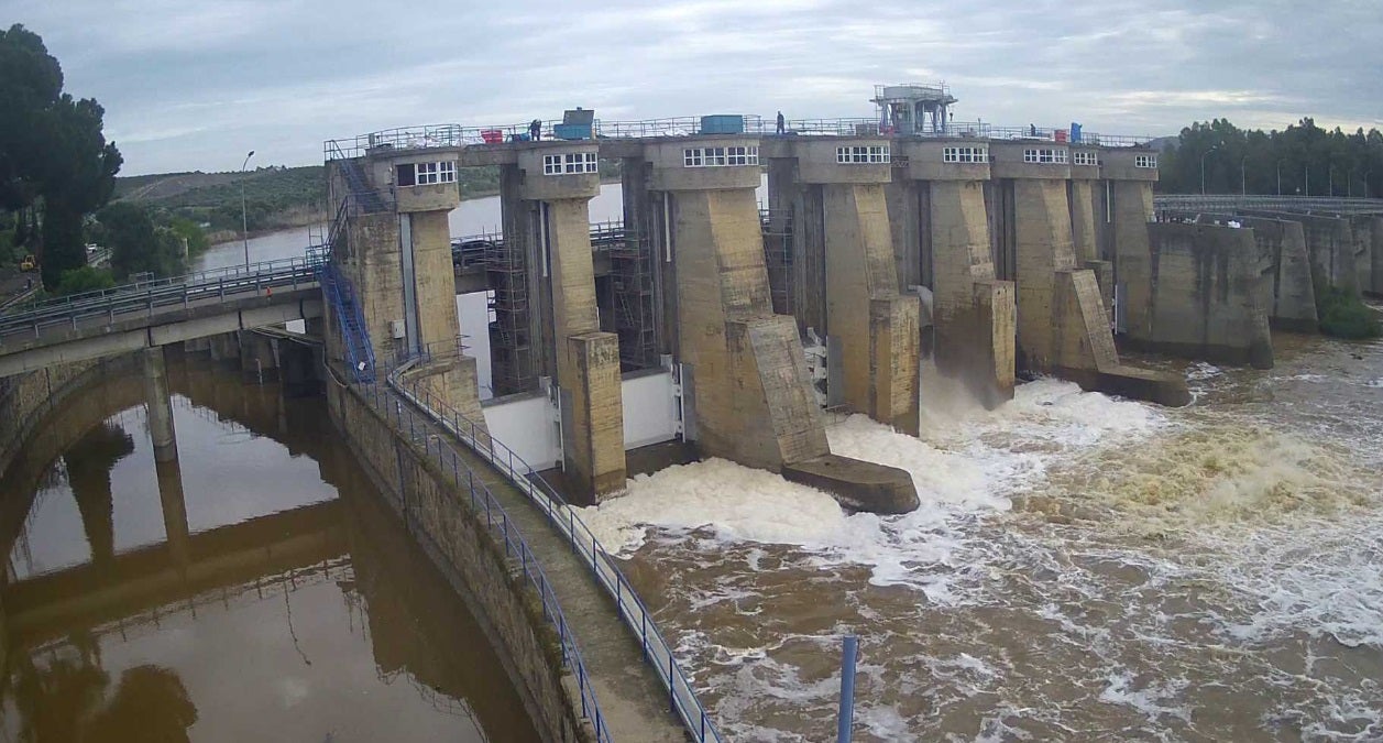 La presa de Montijo está al 83,8 por ciento de su capacidad. 