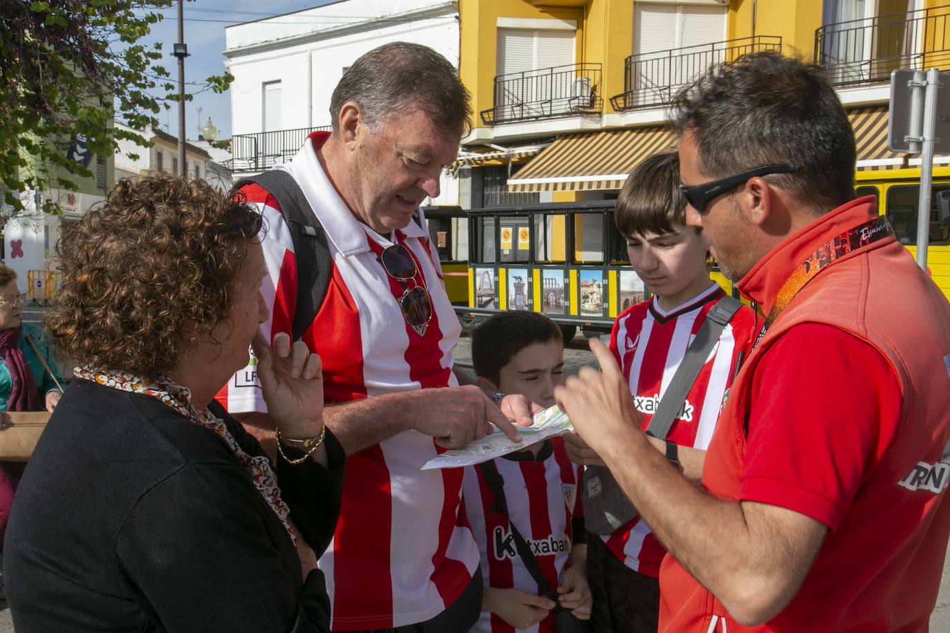 Los hinchas han aprovechado para hacer turismo en Mérida. 