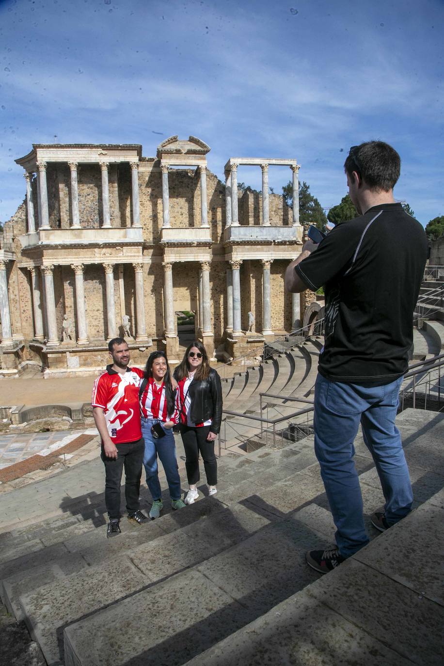 En el Teatro Romano. 