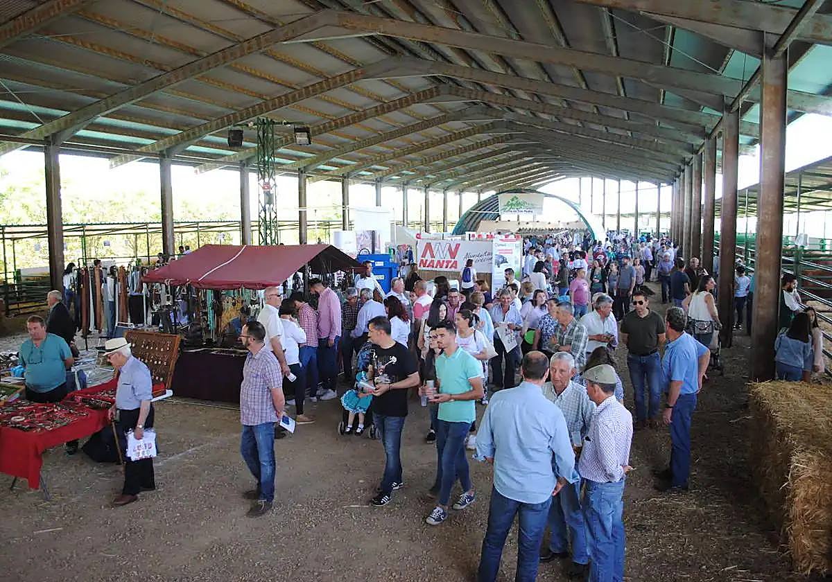 Animación en el recinto ferial ganadero en una edición pasada