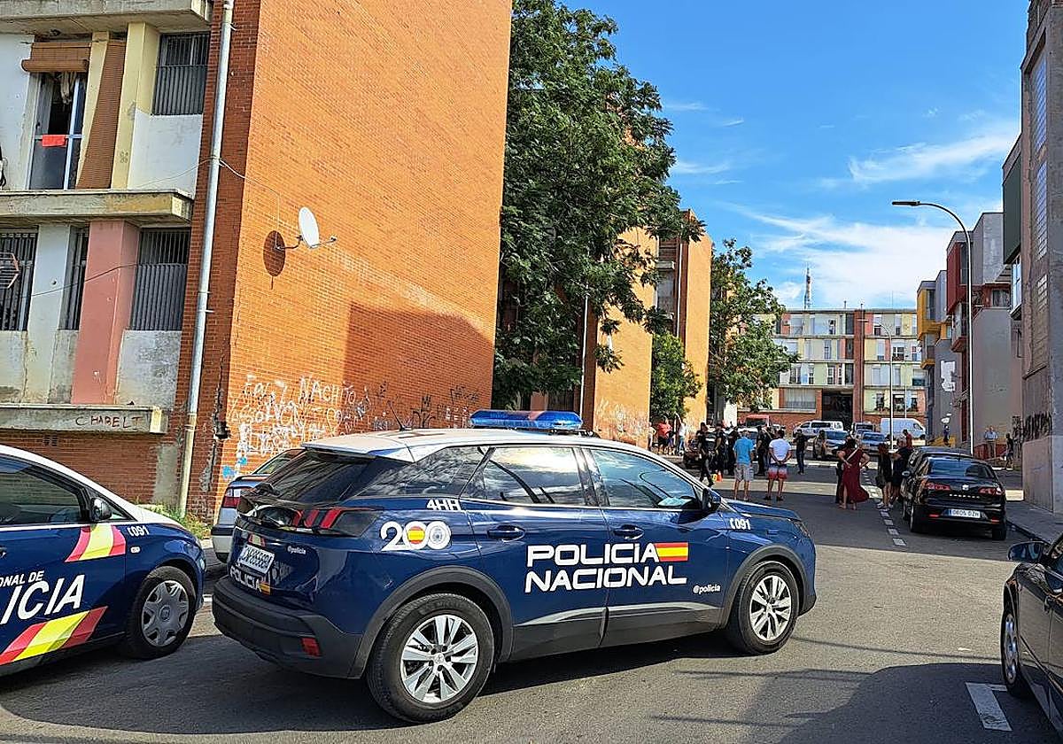 Imagen de archivo de una intervención de la Policía Nacional en Los Colorines.