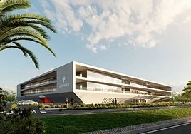 Proyecto de Quirón para construir su hospital privado en la avenida de Elvas.
