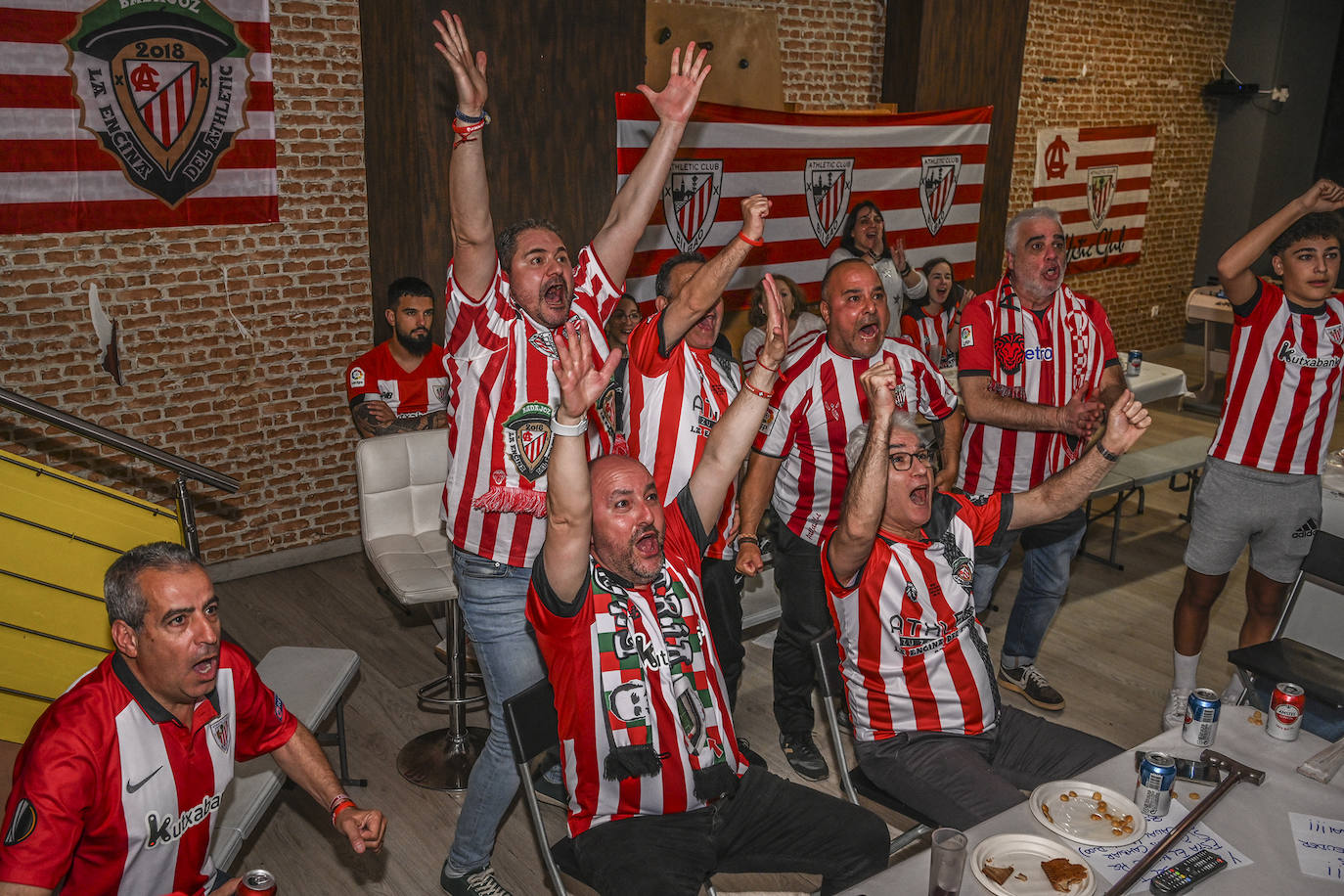 Así han vivido en Badajoz los hinchas del Athletic la final de la Copa del Rey