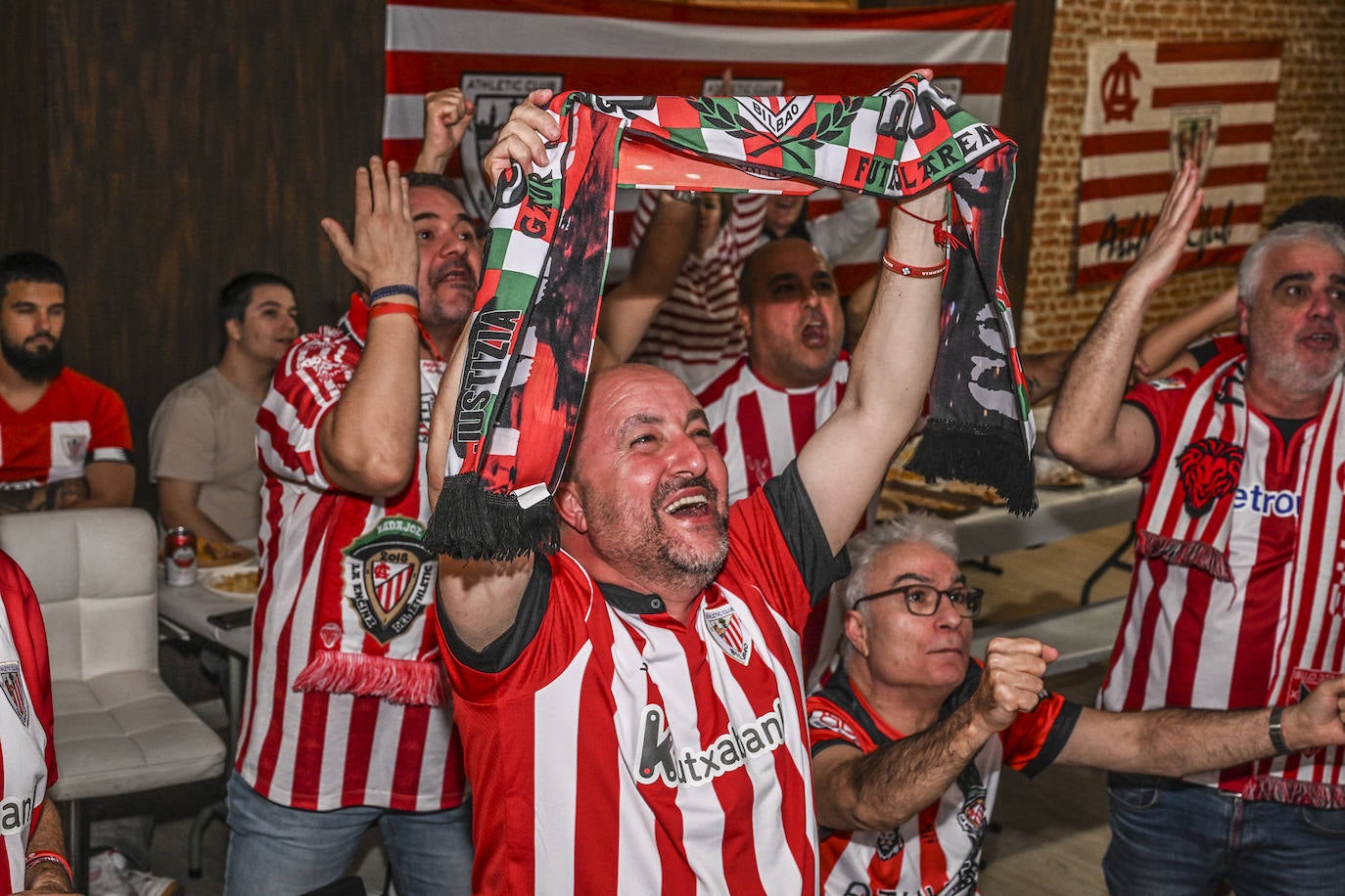 Así han vivido en Badajoz los hinchas del Athletic la final de la Copa del Rey