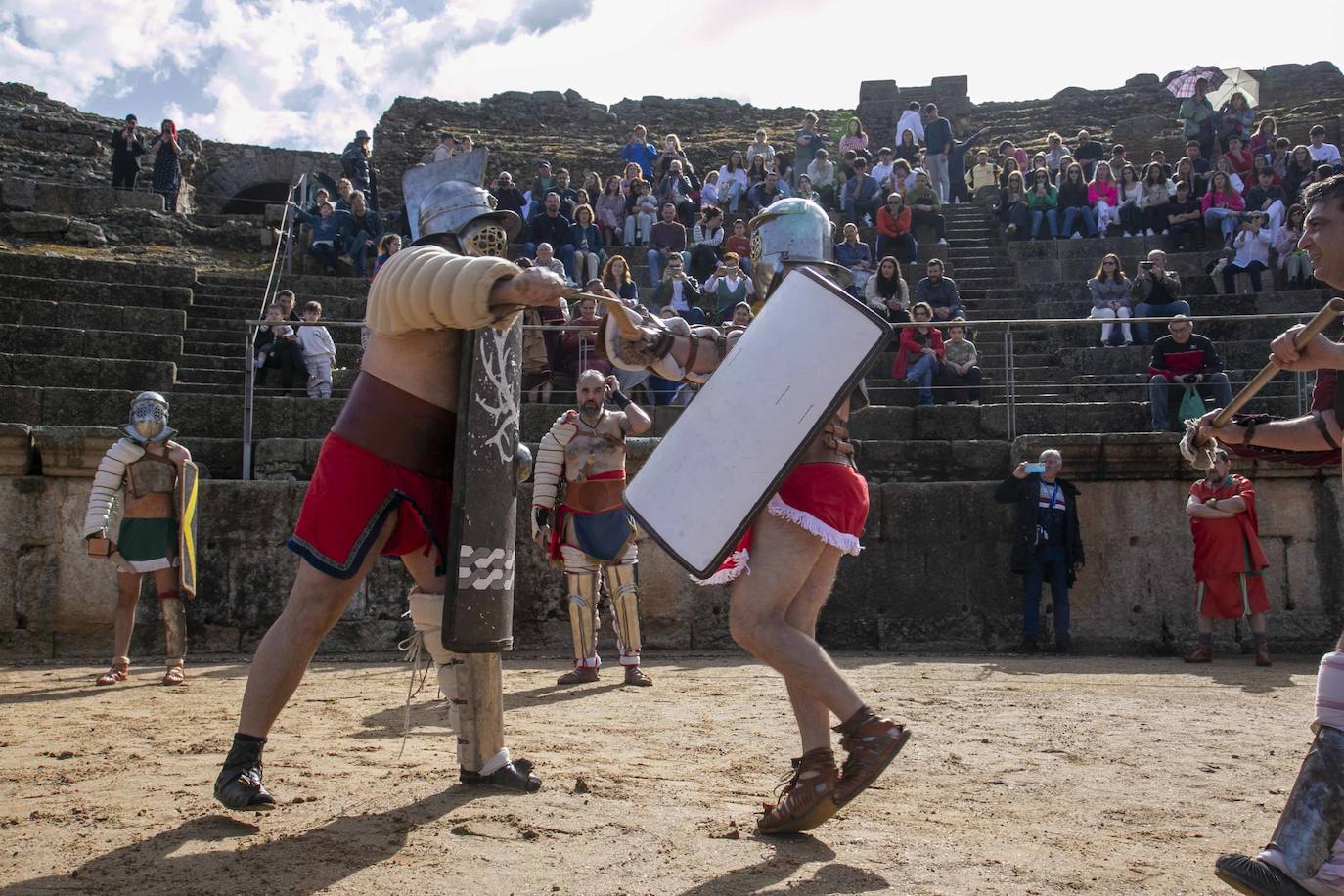 Entrenamiento de Gladiadores previo a la próxima edición de Emerita Lvdica