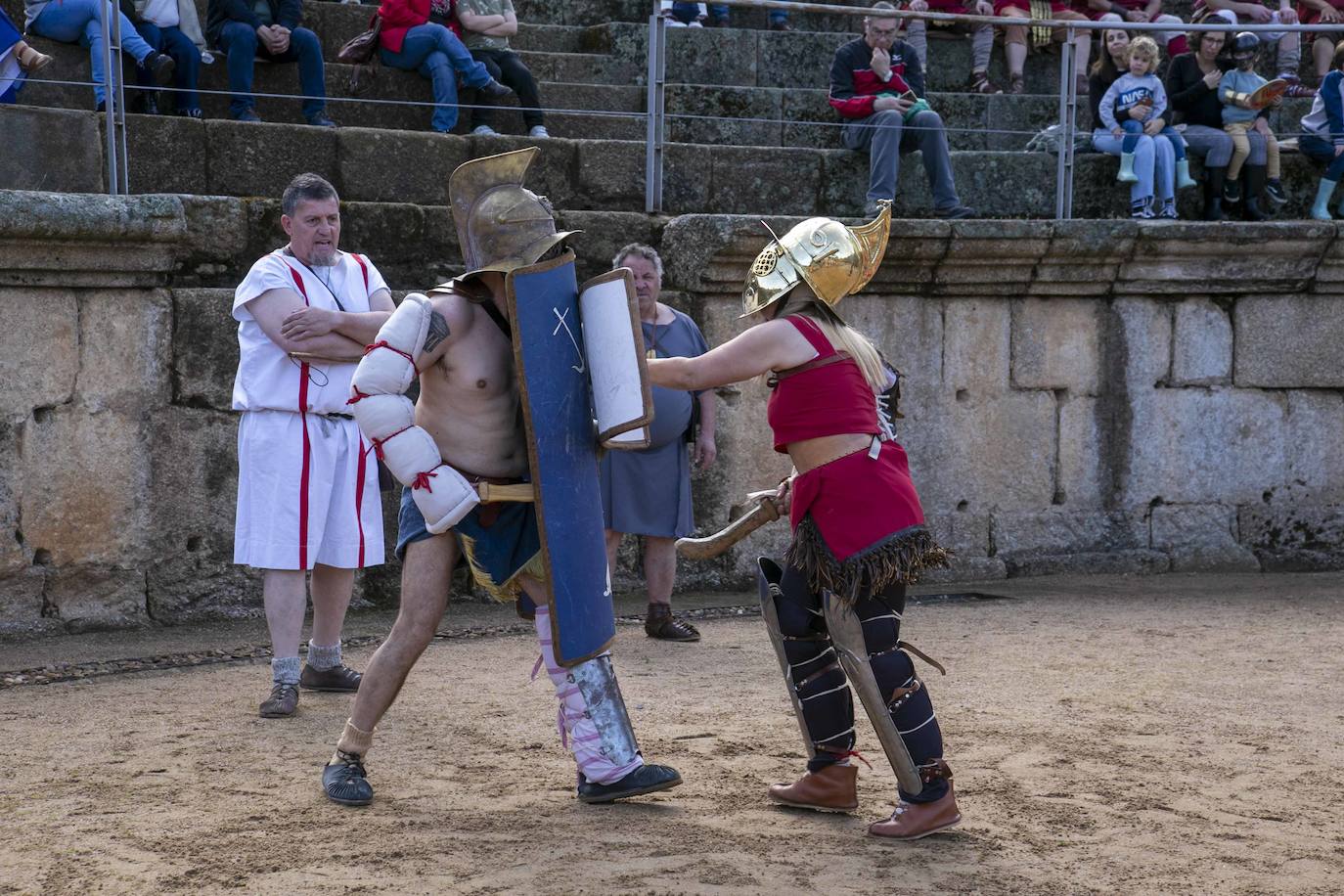 Entrenamiento de Gladiadores previo a la próxima edición de Emerita Lvdica