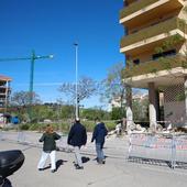 Los afectados por el derrumbe en Cáceres vuelven a casa y el refuerzo de la fachada será «inminente»