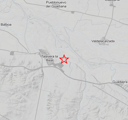 Epicentro del temblor.