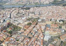 Vista general de Badajoz.
