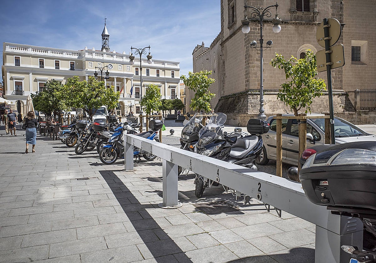 La estación de la plaza de España, sin bicis en la mañana del pasado miércoles.