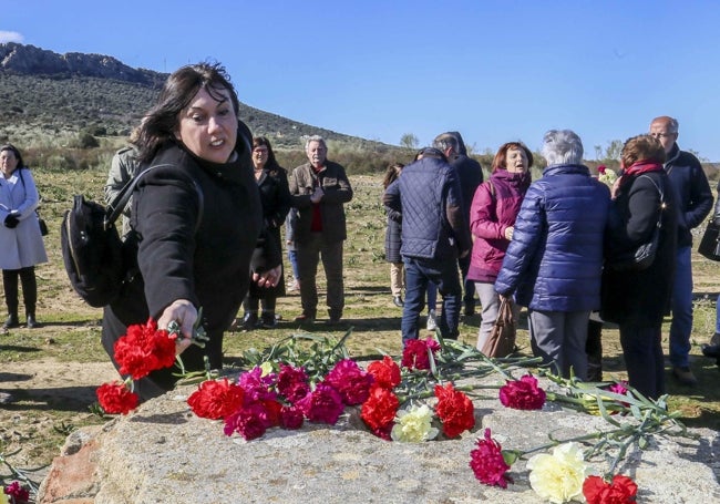 Acto de recuerdo celebrado en Castuera en enero del año pasado.