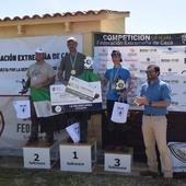 Podium del Campeonato de Extremadura de Field Target con Antonio Suárez a la cabeza