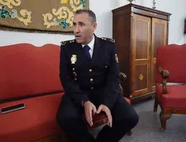 Diego Alberto Casquero, tras el acto de entrega de la medalla al Mérito de protección civil.
